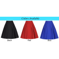 Grace Karin Women Solid Color High Stretchy Vintage Retro A-Line Short Black Skirt CL010451-1